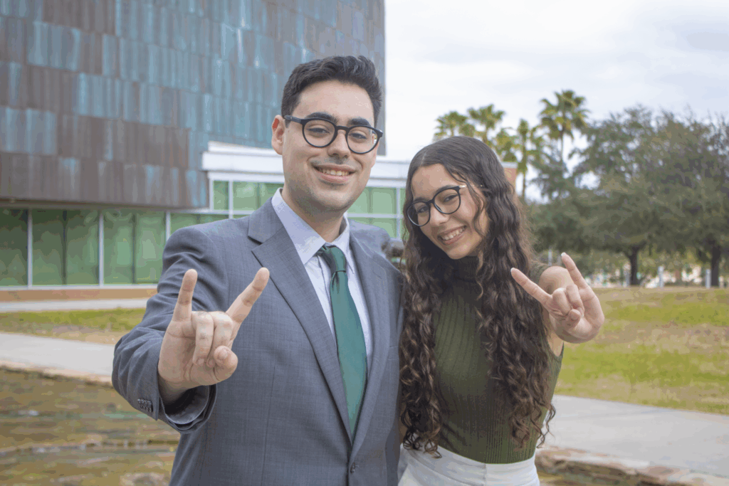 Caio Esmeraldi and Maria Julia Mussa Martins