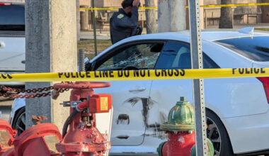 Damaged cars, police scene shut down John Young Parkway near Orange County Jail