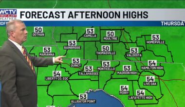 Rain today, sunshine and 70s by the weekend for Tallahassee, the Big Bend and South Georgia