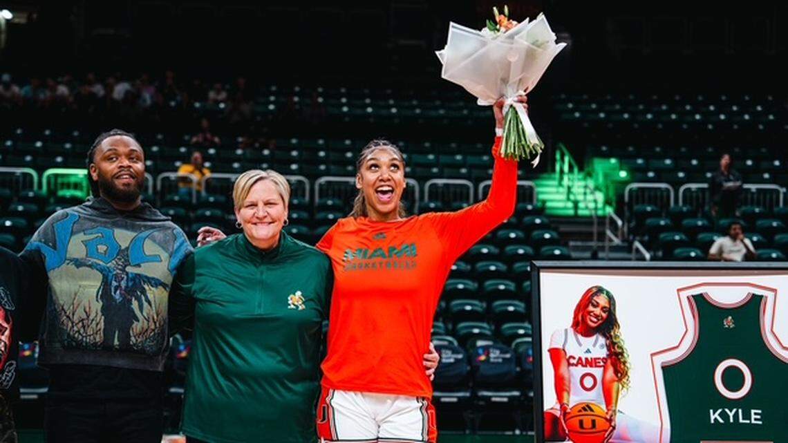 University of Miami center was celebrated on Senior Night and then scored a career-high 36 points in a 79-58 win over Pittsburgh.
