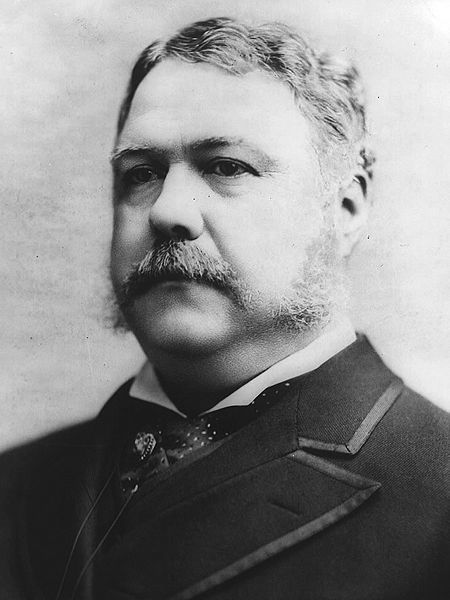 Chester A. Arthur is sworn in as the 21st president on Sept. 20, 1881.