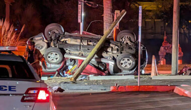 Man dies in violent crash when SUV flips into utility pole in San Marco