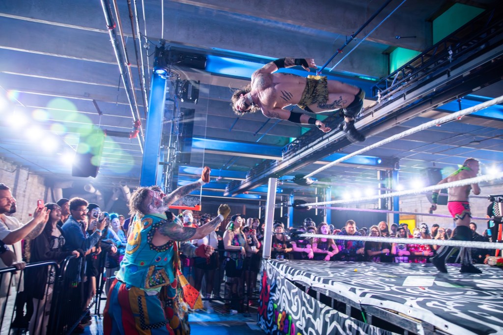 Photo of wrestlers at Juggalo Weekend’s First Night in Miami