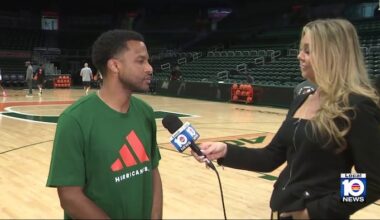 Miami Hurricanes basketball coach Jai Lucas previews ACC showdown with Virginia Tech