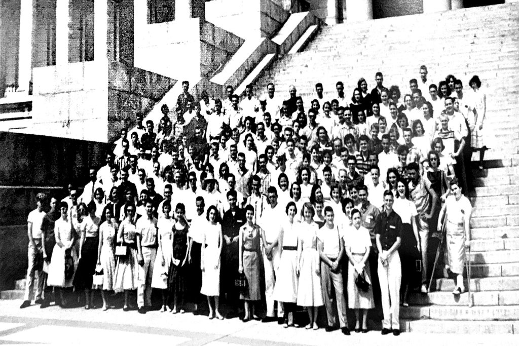 Lariscy on a senior trip to Cuba, 1957