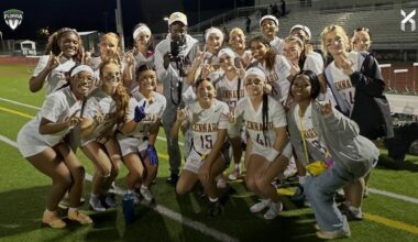 No. 10 Lennard (Ruskin)  went on the road and started off the season with a strong dominating performance against St. Petersburg. [Lennard Longhorn Flag Football/Instagram]