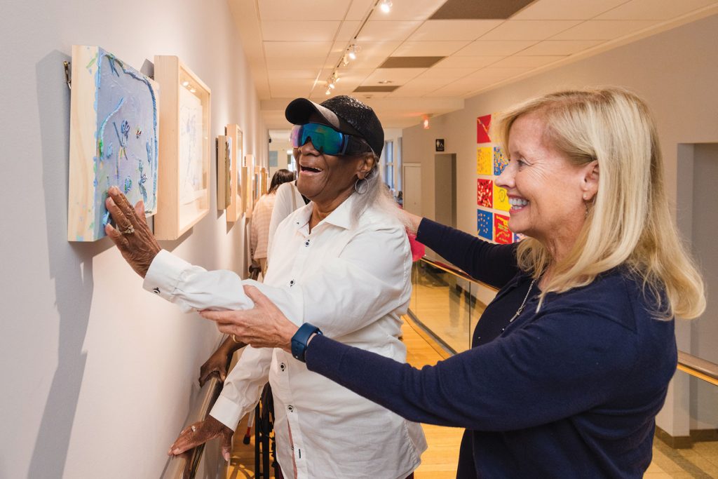 Dr. Libby Heineken works with visually impaired, blind or low-vision women every month through the Women of Vision program at the Cummer Museum of Art and Gardnes | Photo: Laura Evans
