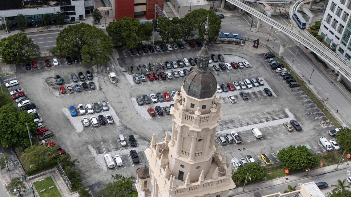 Miami Dade College's possible site of proposed President Trump presidential library in Miami, Florida, on Tuesday, September 23, 2025.