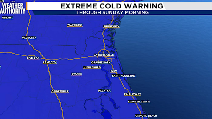 Extreme Cold Warning issued as bitter chill hits area