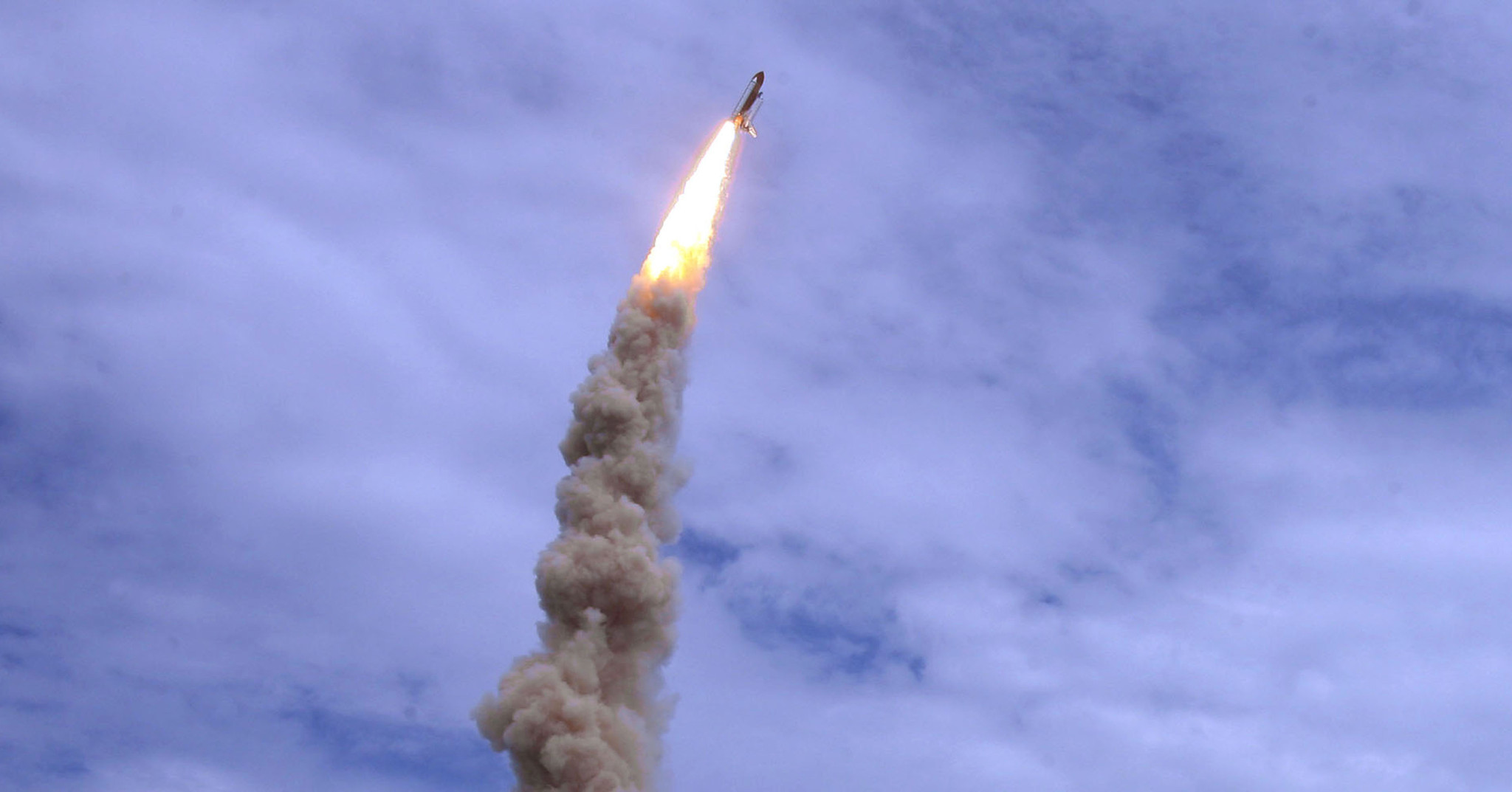 Space shuttle Atlantis, #sts135 is launched skyward Friday, July 8,...
