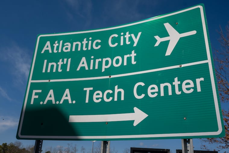 The Atlantic City International Airport, a sign for which is pictured last year, is adding a direct route to Tampa from Breeze Airways.