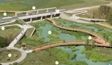 Conceptual rendering of Kirkpatrick Dam retrofit