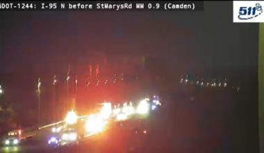 Crash causing major backups on I-95 North at Florida-Georgia line