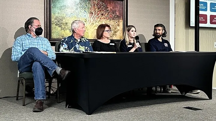 A panel discusses affordable housing in St. Johns County.