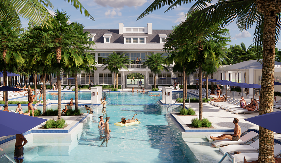 Plans for Jacksonville Golf & Country Club's $30 million improvement project include a new pool with shade cabanas, recreation lap lanes, a children’s area and a zero-entry feature.