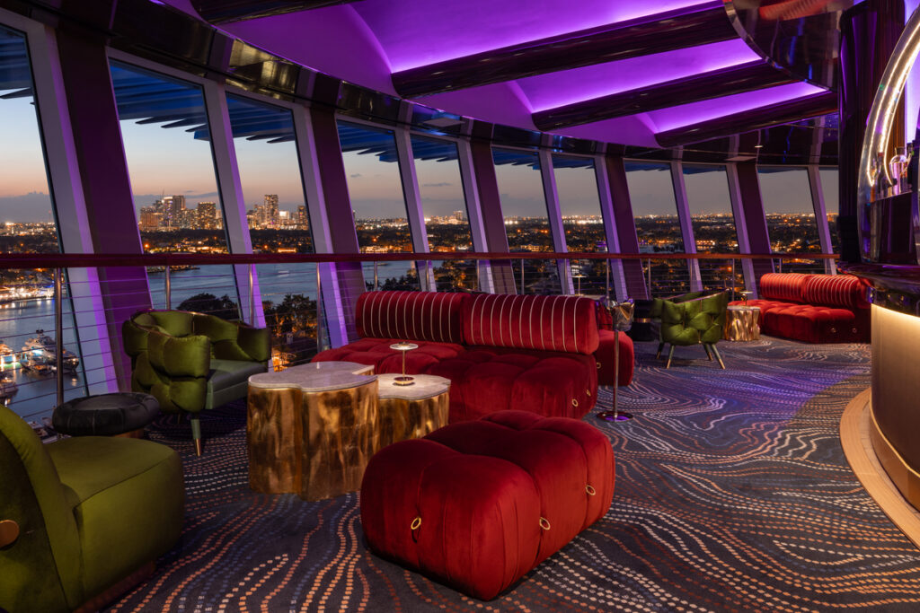 Pier Top Window View Sunset