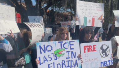 Leon High School students walk out to protest ICE activity