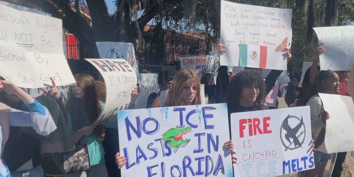 Leon High School students walk out to protest ICE activity