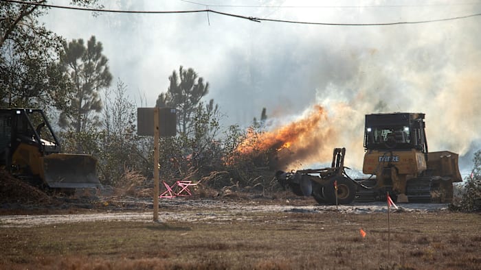 Polk County fire crews battle more than 30 brush fires amid burn ban, drought, officials say