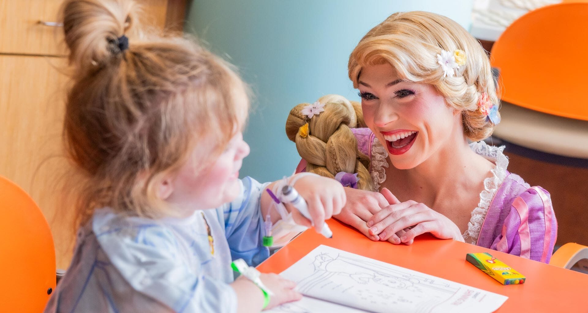 Rapunzel Surprises Pediatric Patients with Princess Party at AdventHealth Orlando