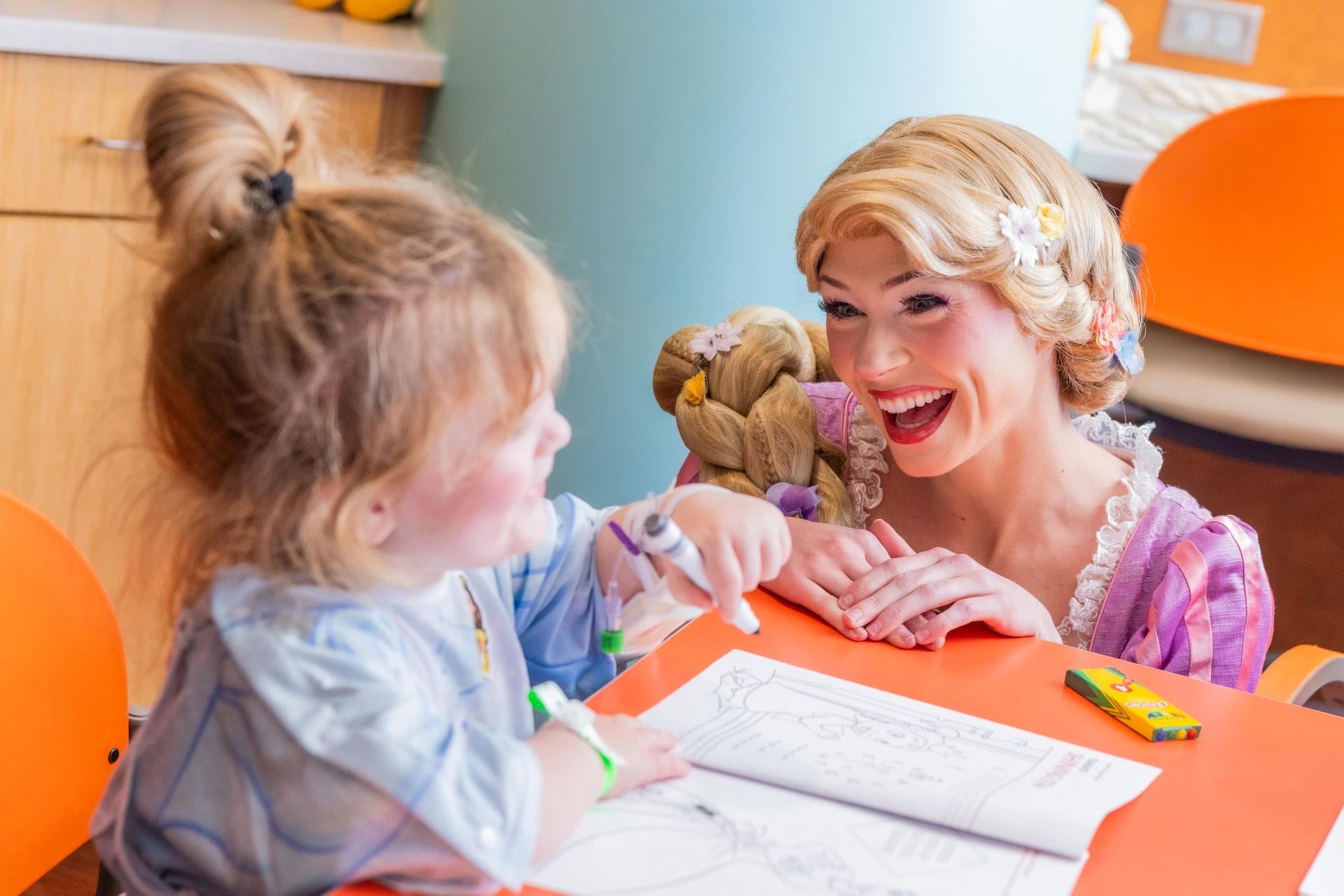 Rapunzel Surprises Pediatric Patients with Princess Party at AdventHealth Orlando
