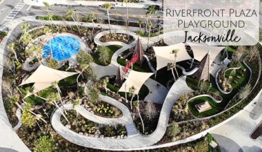 Riverfront Plaza Park and Playground in Downtown Jacksonville, FL