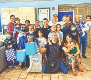 Chef Chipoco serves meals at Ronald McDonald House