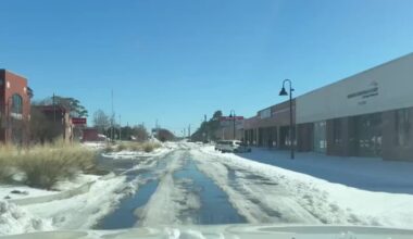 Video of road conditions across parts of ENC