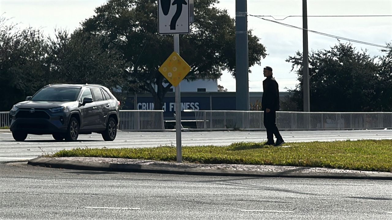Data shows that crashes involving pedestrians are common on State Road 436 in Casselberry. (Spectrum News/Jerry Hume)