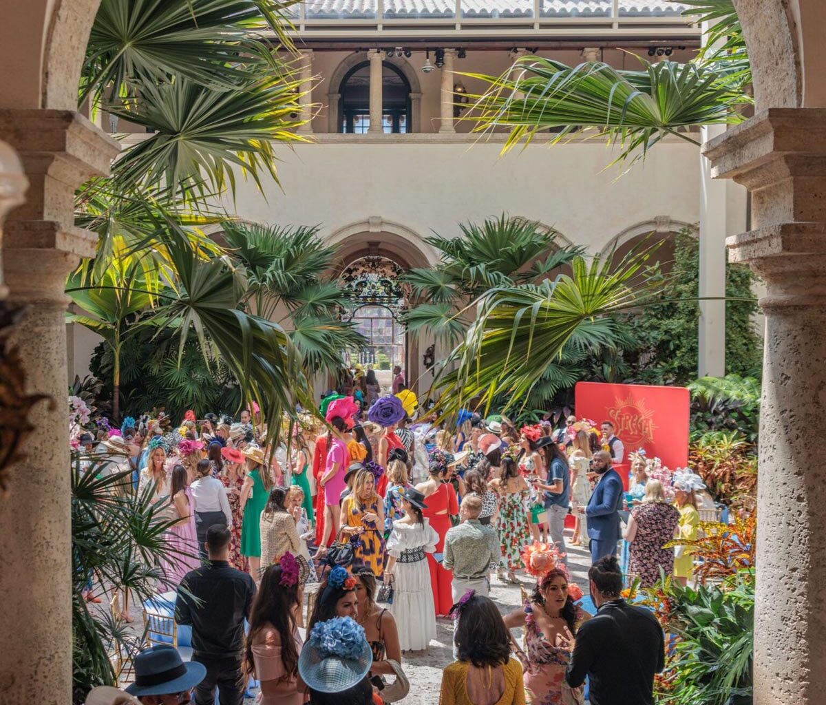 Scenes from the Vizcaya Preservation Luncheon. Photo courtesy of Vizcaya Museum and Garden