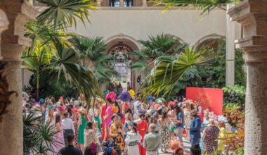 Scenes from the Vizcaya Preservation Luncheon. Photo courtesy of Vizcaya Museum and Garden