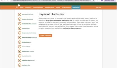 Housing application $500 refundable pre-payment changed to $100 nonrefundable fee