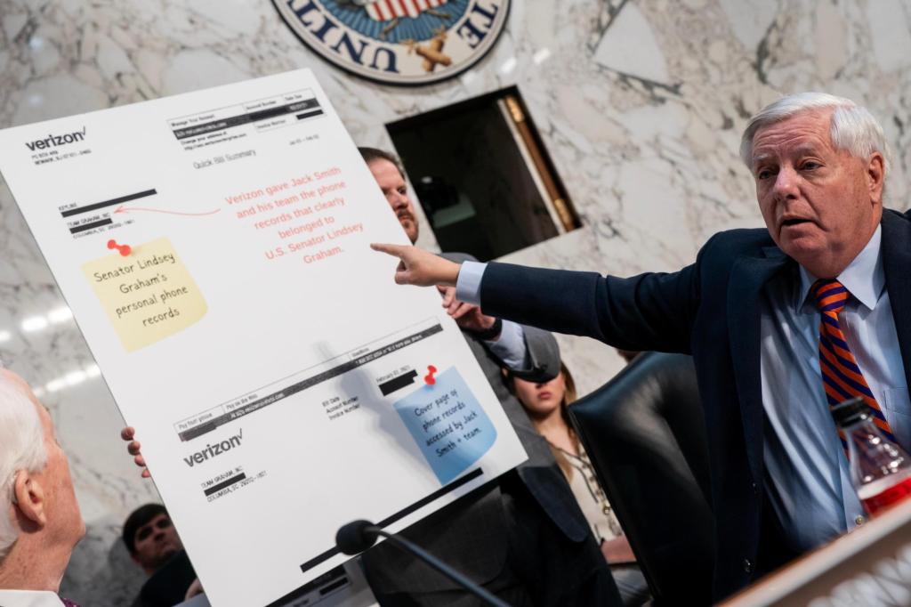 Republican lawmakers grill telecom officials over Trump investigation