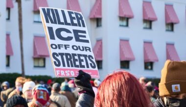 Tallahassee, Florida  protest against ICE.