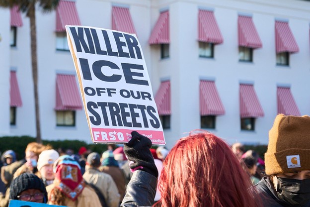 Tallahassee, Florida  protest against ICE.