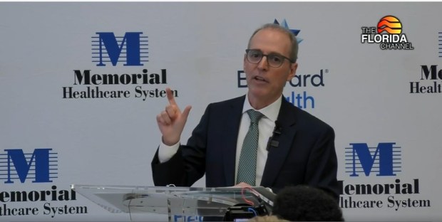 SHane Strum, CEO of Broward Health, and interim CEO of South Broward's Memorial Healthcare System.