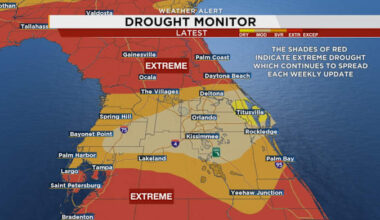 Critical fire conditions build throughout Central Florida amid growing drought