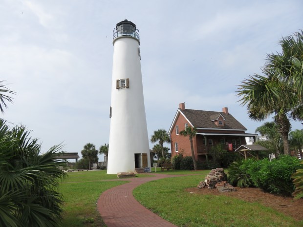 The 1831 lighthouse at St. Marks National Wildlife Refuge in the Florida Panhandle is open for tours many weekends. (Bonnie Gross, Florida Rambler/Courtesy)