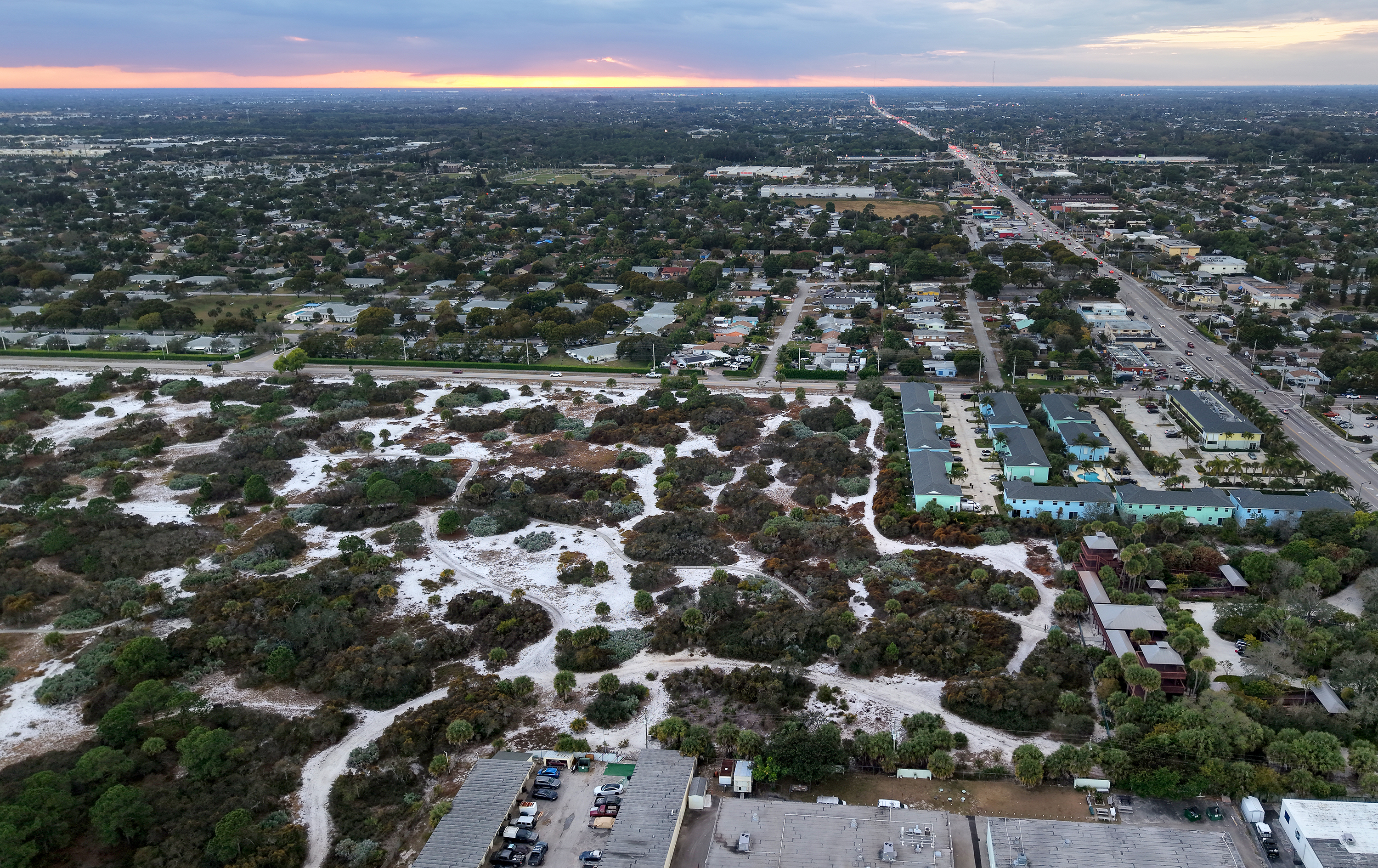 The Hypoluxo Scrub Natural Area sits nestled between a warehouse...