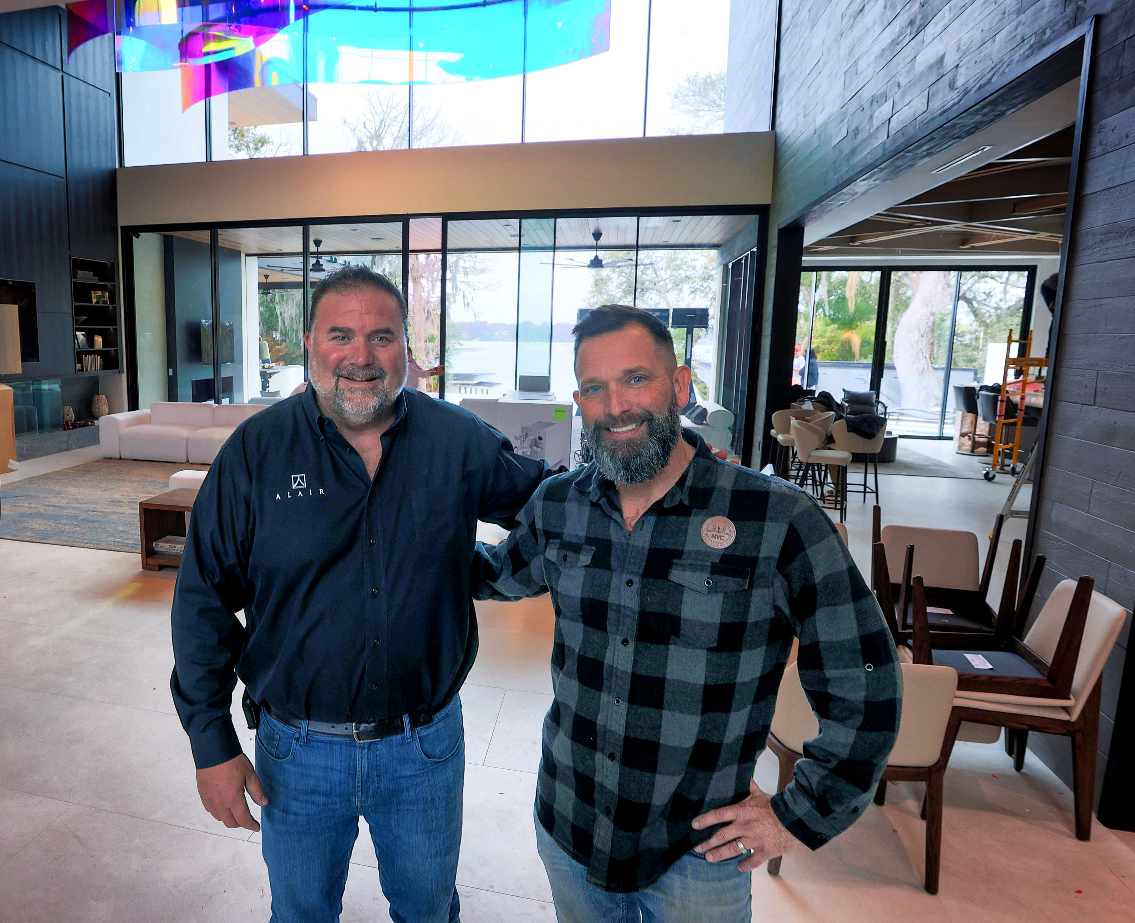 Builder Jim Krantz and senior project manager John Altman in...