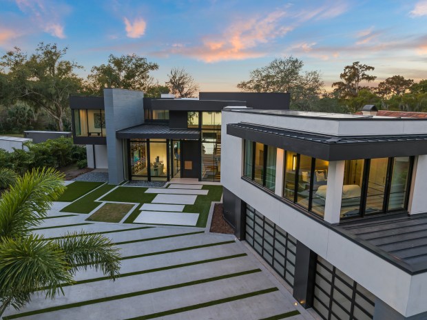 More than 5,000 visitors will tour The New American Home this week during the International Builders Show in Orlando. The 16,612-square-foot showcase was built by Alair Homes Orlando. (Courtesy of NAHB/Photo Ian Roth Photography)