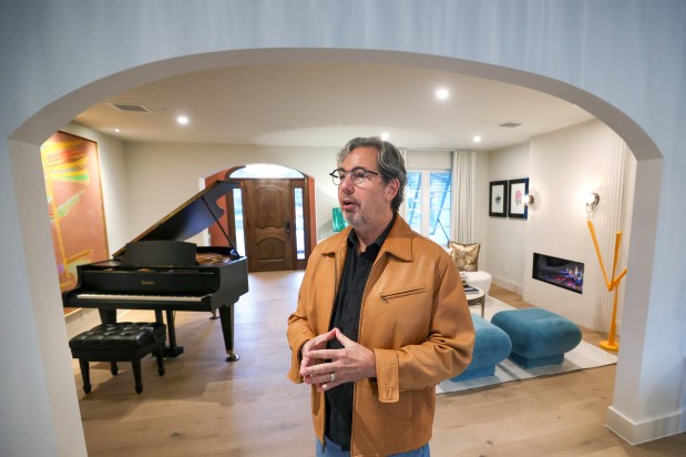 Architect and designer Phil Kean talks about The New American Remodel show home on Palmer Avenue in Winter Park, Thursday, Feb. 5, 2026. The home will be toured as a part of the 2026 NAHB International Builders' Show, Feb. 17-19. (Joe Burbank/Orlando Sentinel)