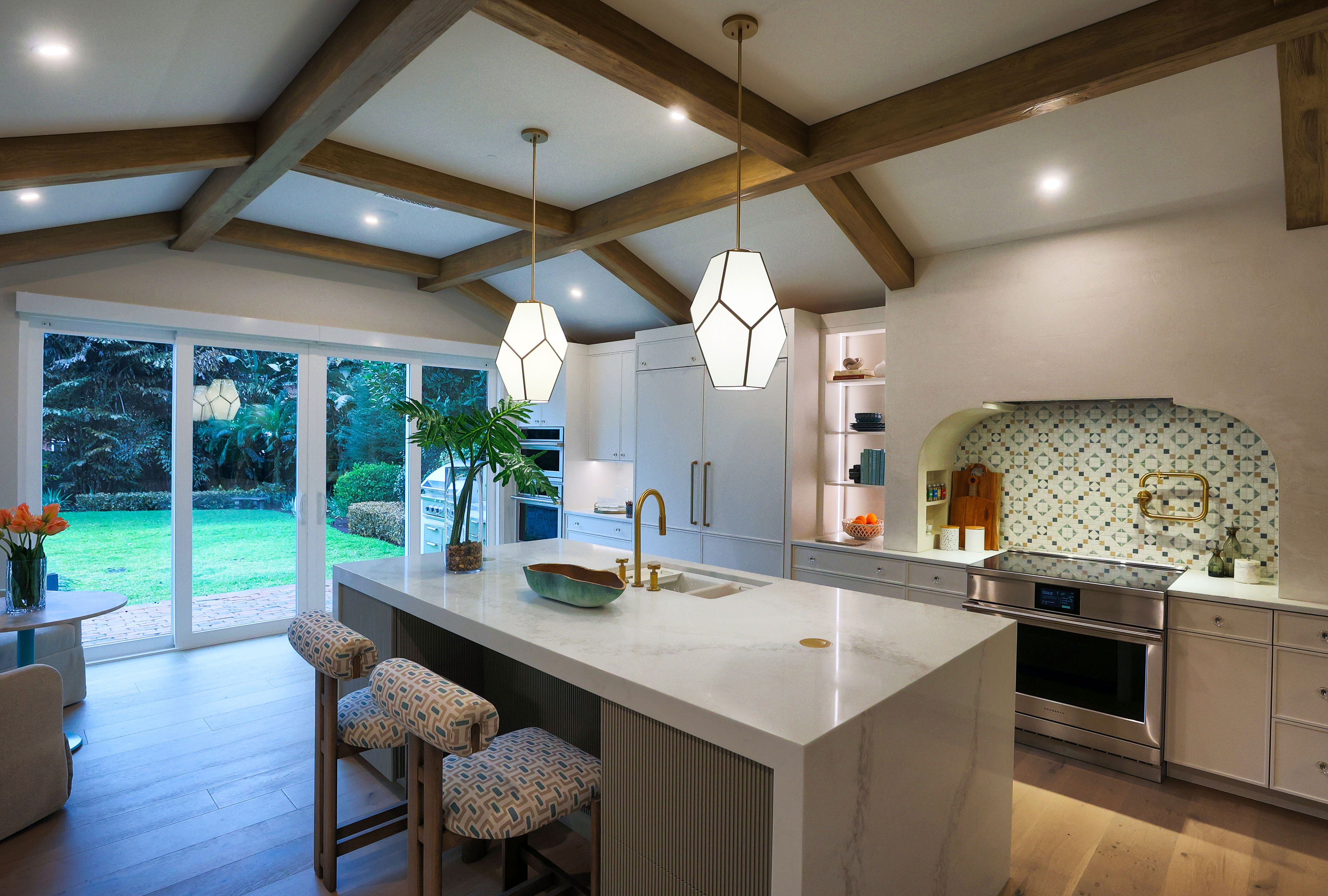 The updated kitchen of the Palmer Avenue home in Winter...