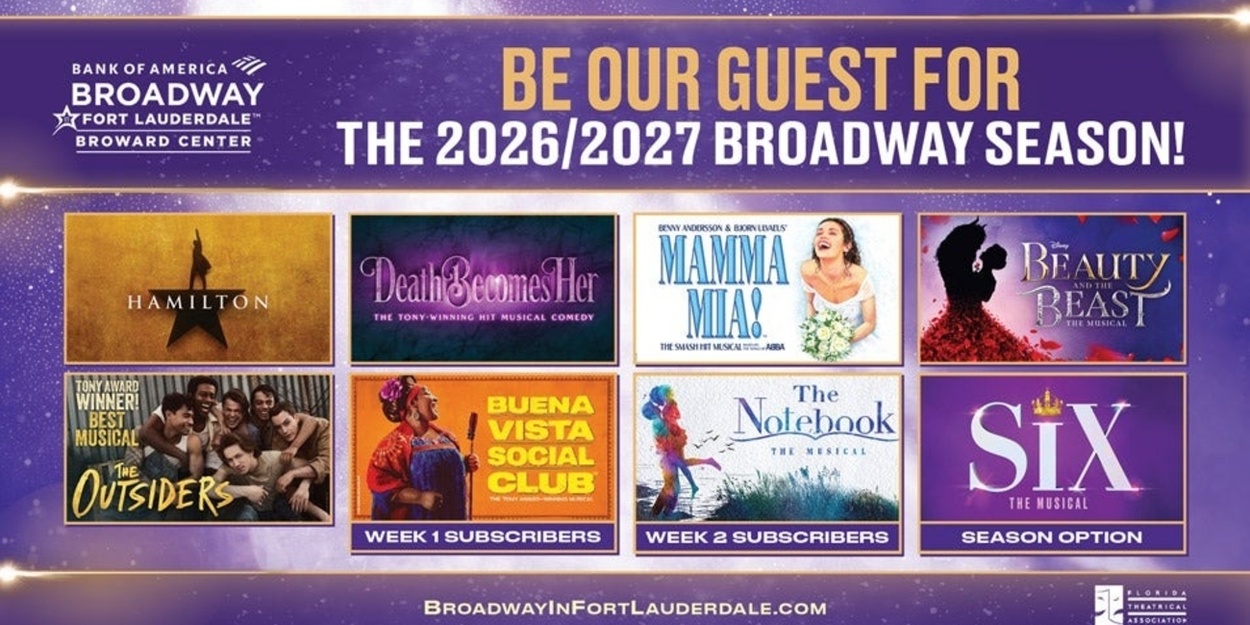 THE OUTSIDERS, DEATH BECOMES HER, and More Set For Broadway in Fort Lauderdale Season
