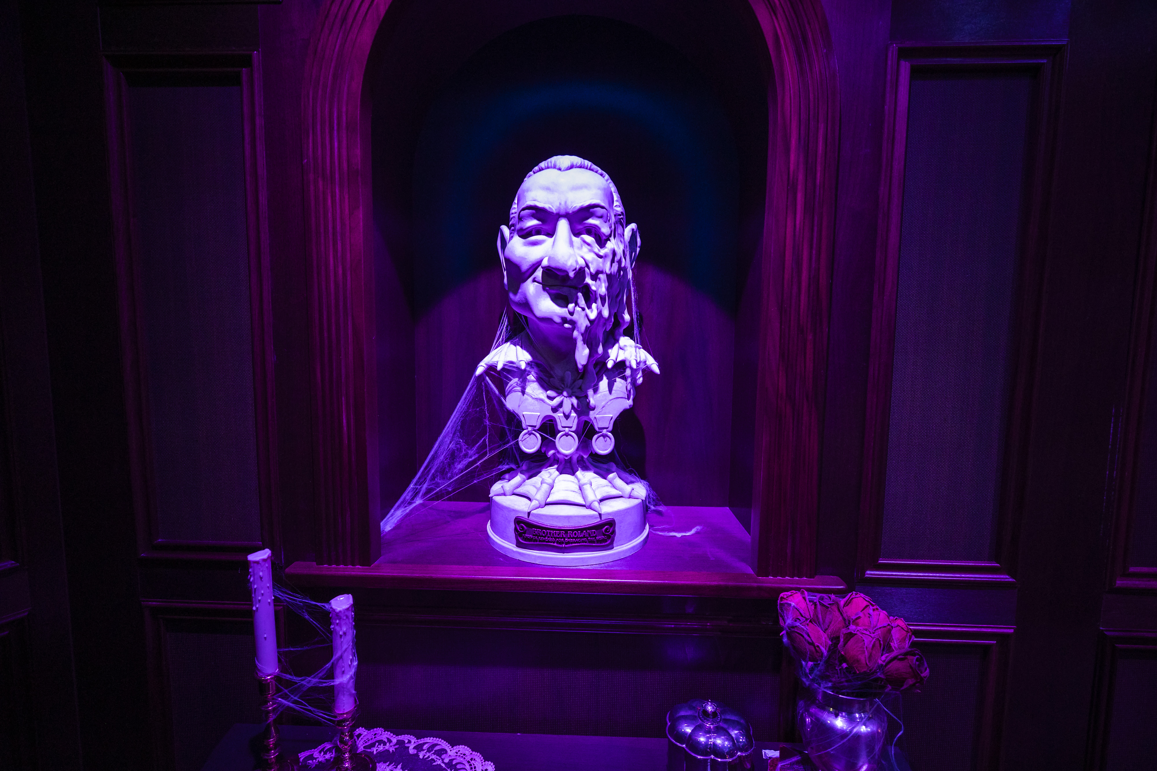 The Haunted Mansion Parlor is themed based on the iconic...
