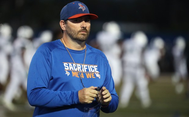 West Orange coach Geno Thompson has compiled what will likely make up the most difficult football schedule among all Orange County Public Schools this upcoming season. (Stephen M. Dowell/Orlando Sentinel)