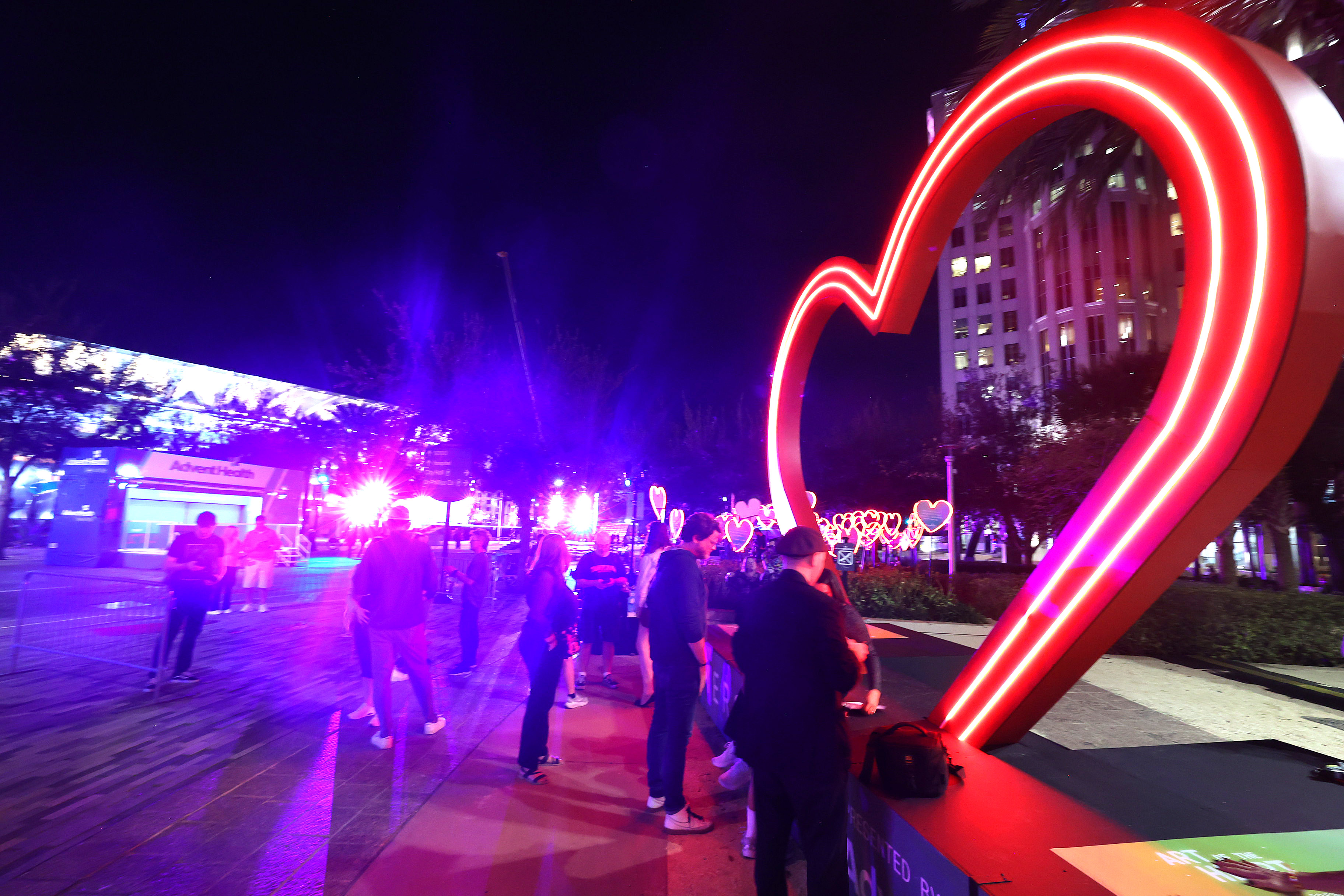Attendees gather during a tech rehearsal media preview of IMMERSE...