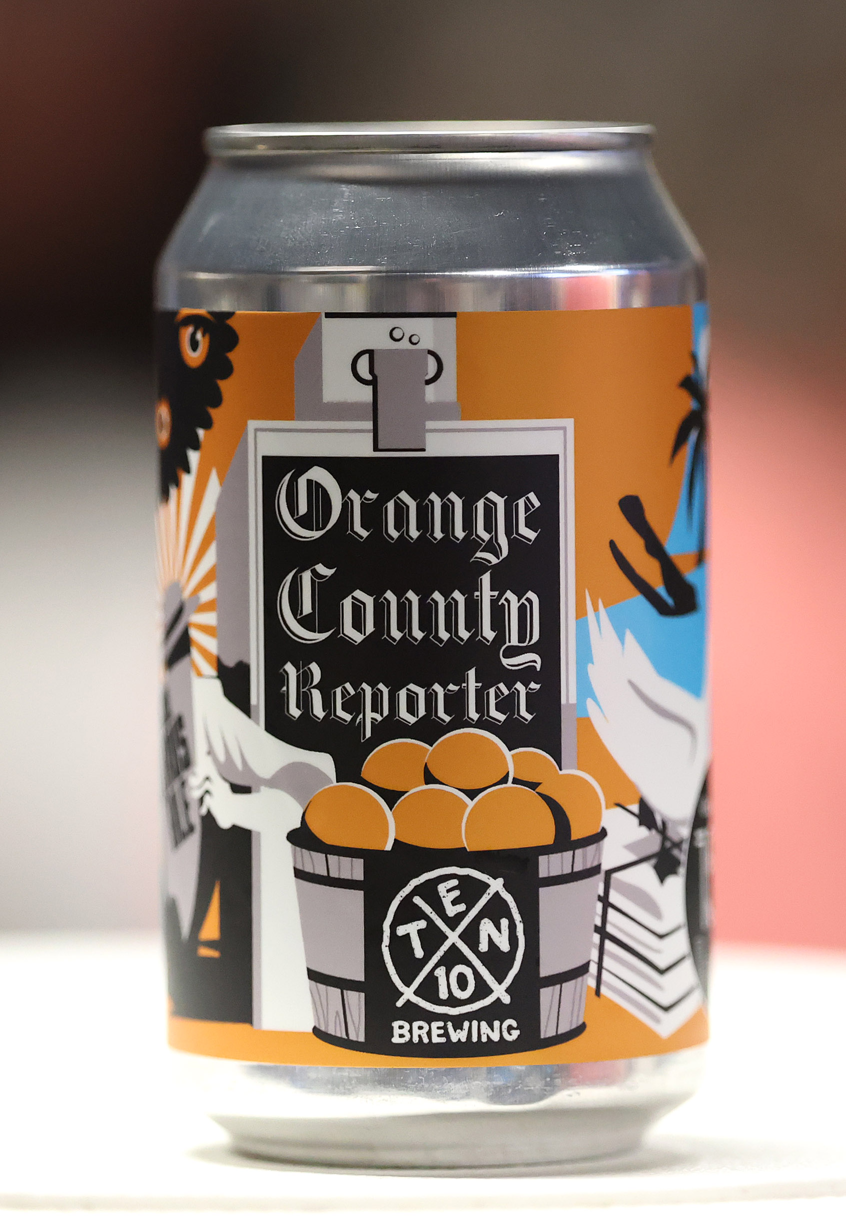 A can of beer is pictured during a gathering celebrating...