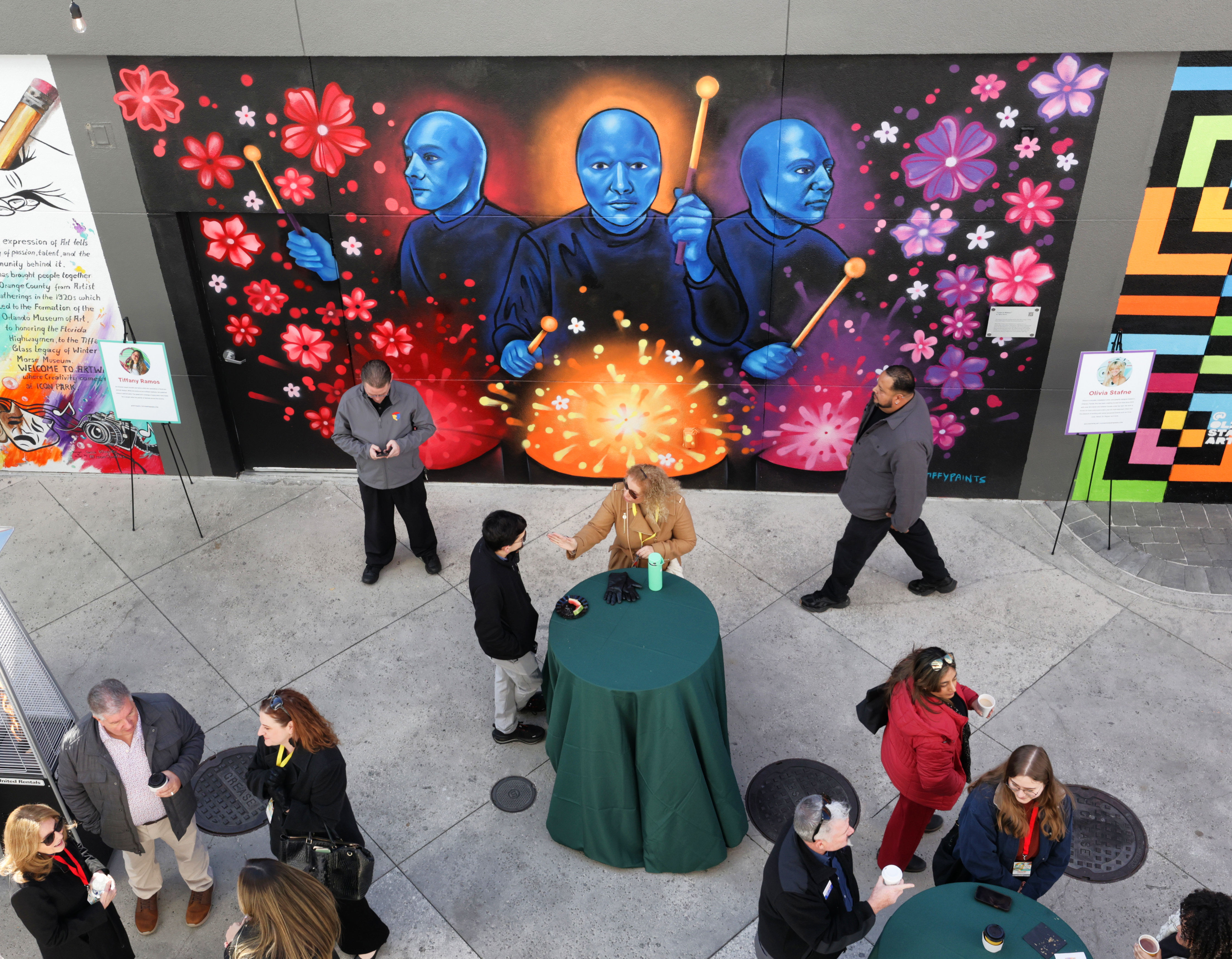 ART AT THE ICON â A guest check out the...