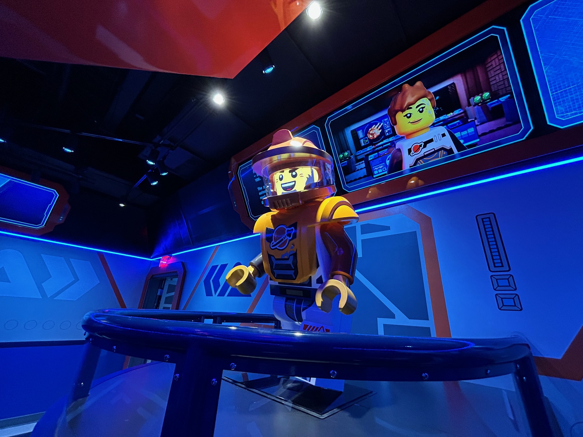 Biff Dipper, a next-generation animatronic for Legoland Florida, greets theme...